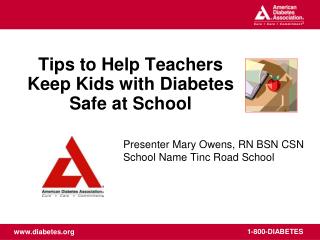 Tips to Help Teachers Keep Kids with Diabetes Safe at School