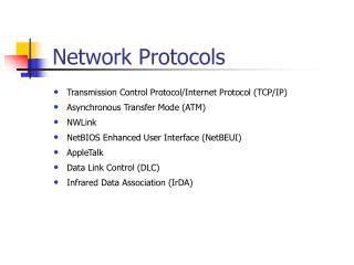 Network Protocols