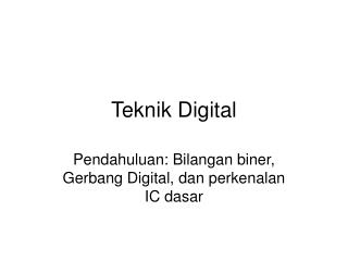 Teknik Digital