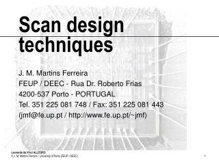 Scan design techniques