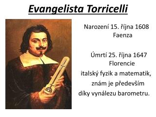 Evangelista Torricelli