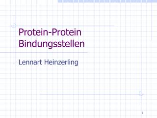 Protein-Protein Bindungsstellen