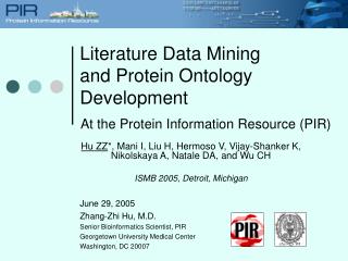 Literature Data Mining and Protein Ontology Development