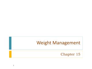 Weight Management