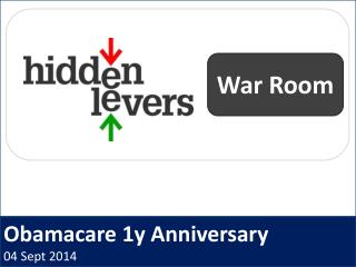Obamacare 1y Anniversary 04 Sept 2014