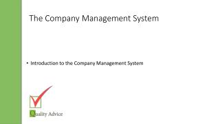 The Company Management System