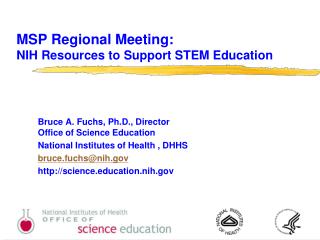 MSP Regional Meeting: NIH Resources to Support STEM Education