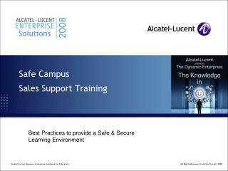 Safe Campus Sales Support Training