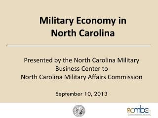 Military Economy in North Carolina