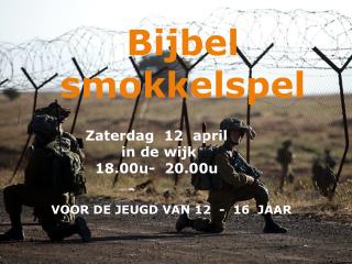VOOR DE JEUGD VAN 12 - 16 JAAR