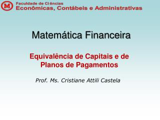 Matemática Financeira