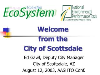 Welcome from the City of Scottsdale