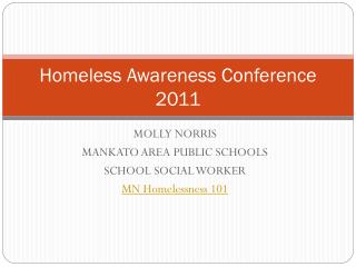 Homeless Awareness Conference 2011