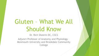 Gluten – What We All Should Know
