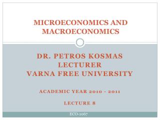 MICROECONOMICS AND MACROECONOMICS
