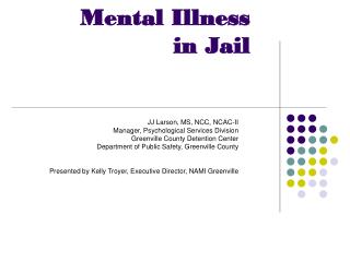 Mental Illness in Jail