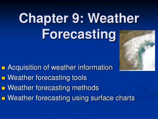 Chapter 9: Weather Forecasting