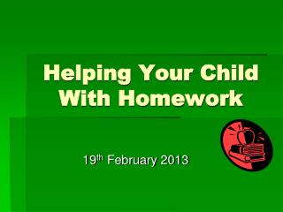 Helping Your Child With Homework