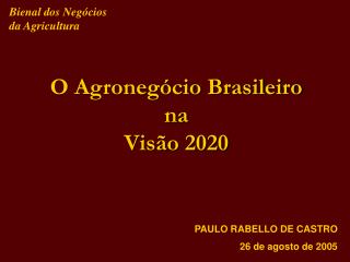 Bienal dos Negócios da Agricultura