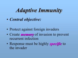 Adaptive Immunity