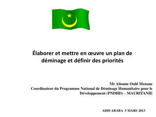 Élaborer et mettre en œuvre un plan de déminage et définir des priorités