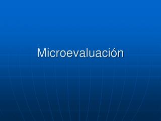 Microevaluación