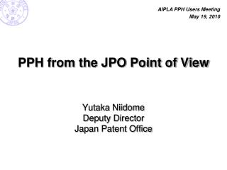 PPH from the JPO Point of View