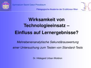 Wirksamkeit von Technologieeinsatz – Einfluss auf Lernergebnisse?