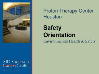 Safety Orientation