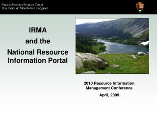 IRMA and the National Resource Information Portal