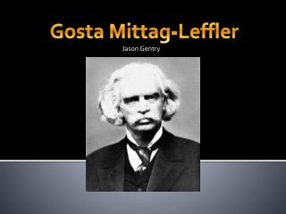 Gosta Mittag-Leffler