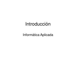 Introducción