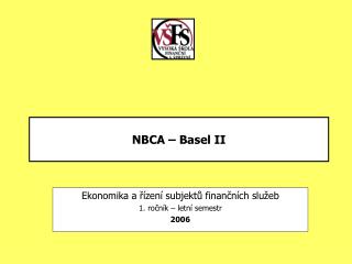 NBCA – Basel II