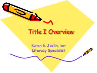 Title I Overview