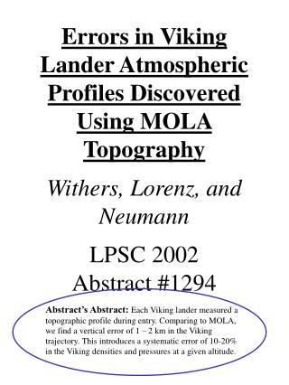 Poster Layout