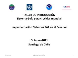 TALLER DE INTRODUCIÓN Sistema Guía para crecidas mundial