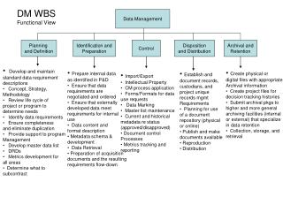 DM WBS Functional View