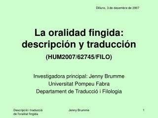 Dilluns, 3 de desembre de 2007