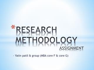 RESEARCH METHODOLOGY