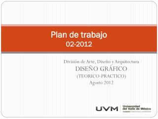 Plan de trabajo 02-2012