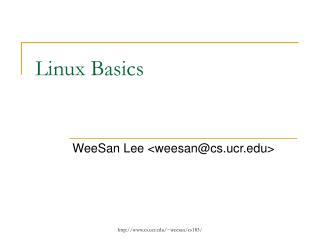 Linux Basics