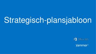 Strategisch-plansjabloon