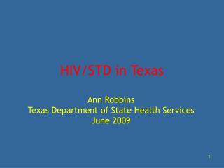 HIV/STD in Texas