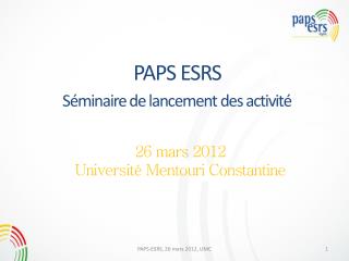 PAPS ESRS