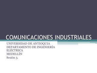 COMUNICACIONES INDUSTRIALES