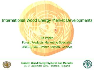 International Wood Energy Market Developments