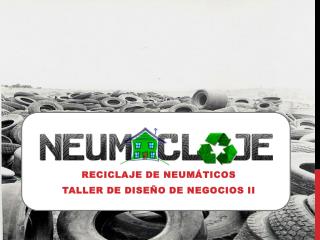 Reciclaje de neumáticos Taller de diseño de negocios II