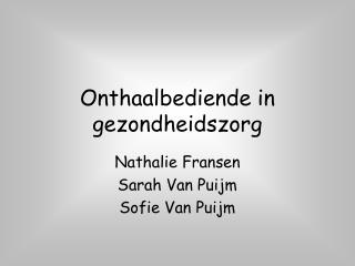 Onthaalbediende in gezondheidszorg