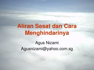 Aliran Sesat dan Cara Menghindarinya