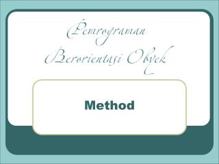 Method